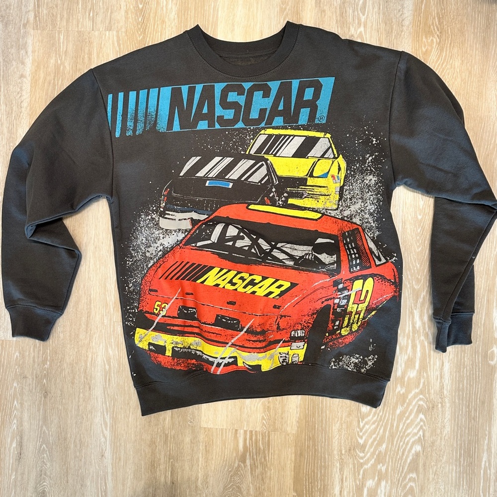 Freeze Black Crewneck Sweater with NASCAR Design